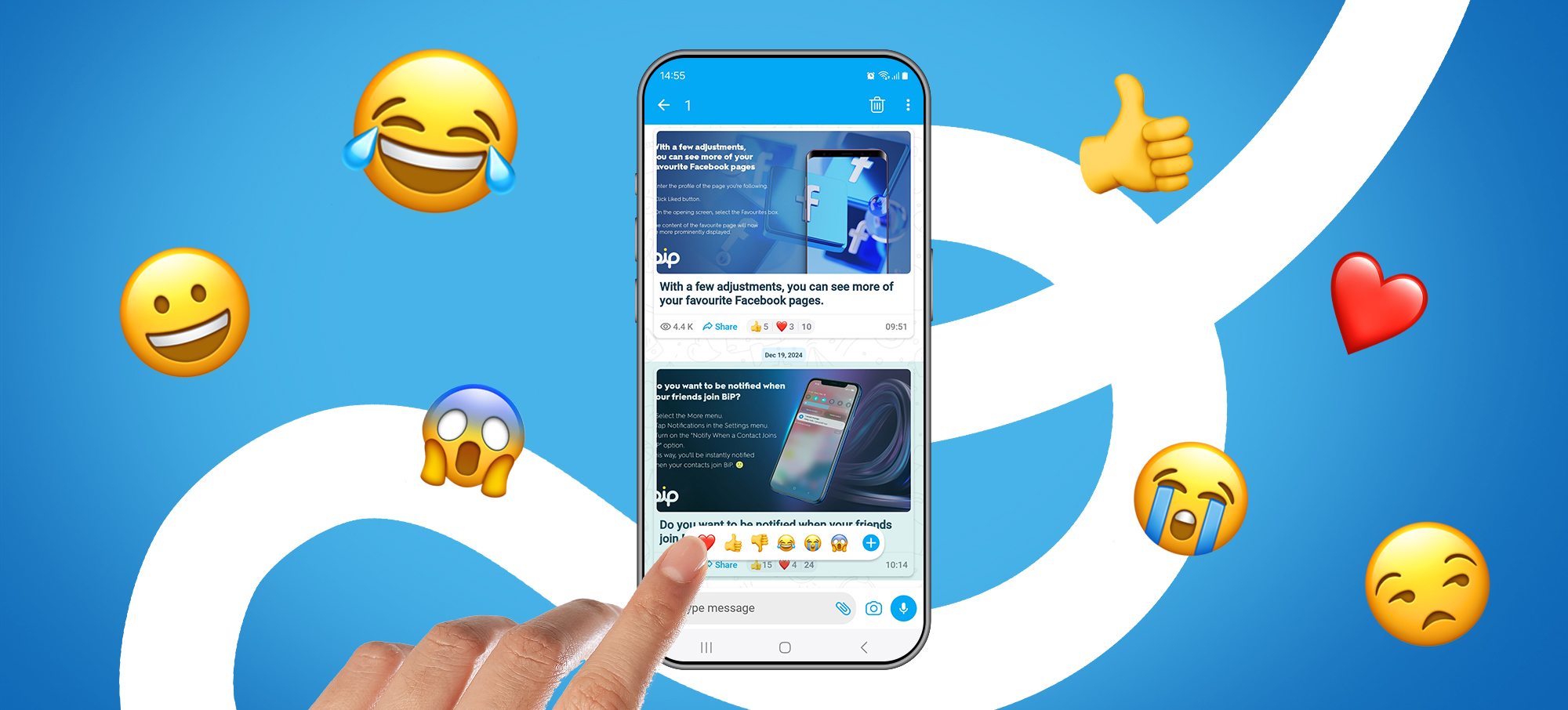 React to Posts in Channels with Emojis